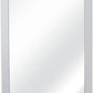 Espejo contemporáneo de marco blanco
