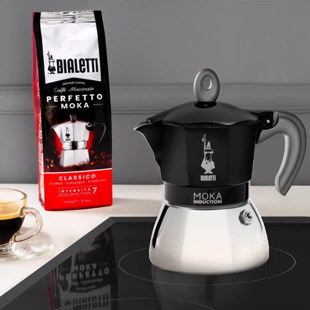 Cafetera Manual Bialetti, Moka Induction Espresso, 4 tazas Negra – Home  store mexico